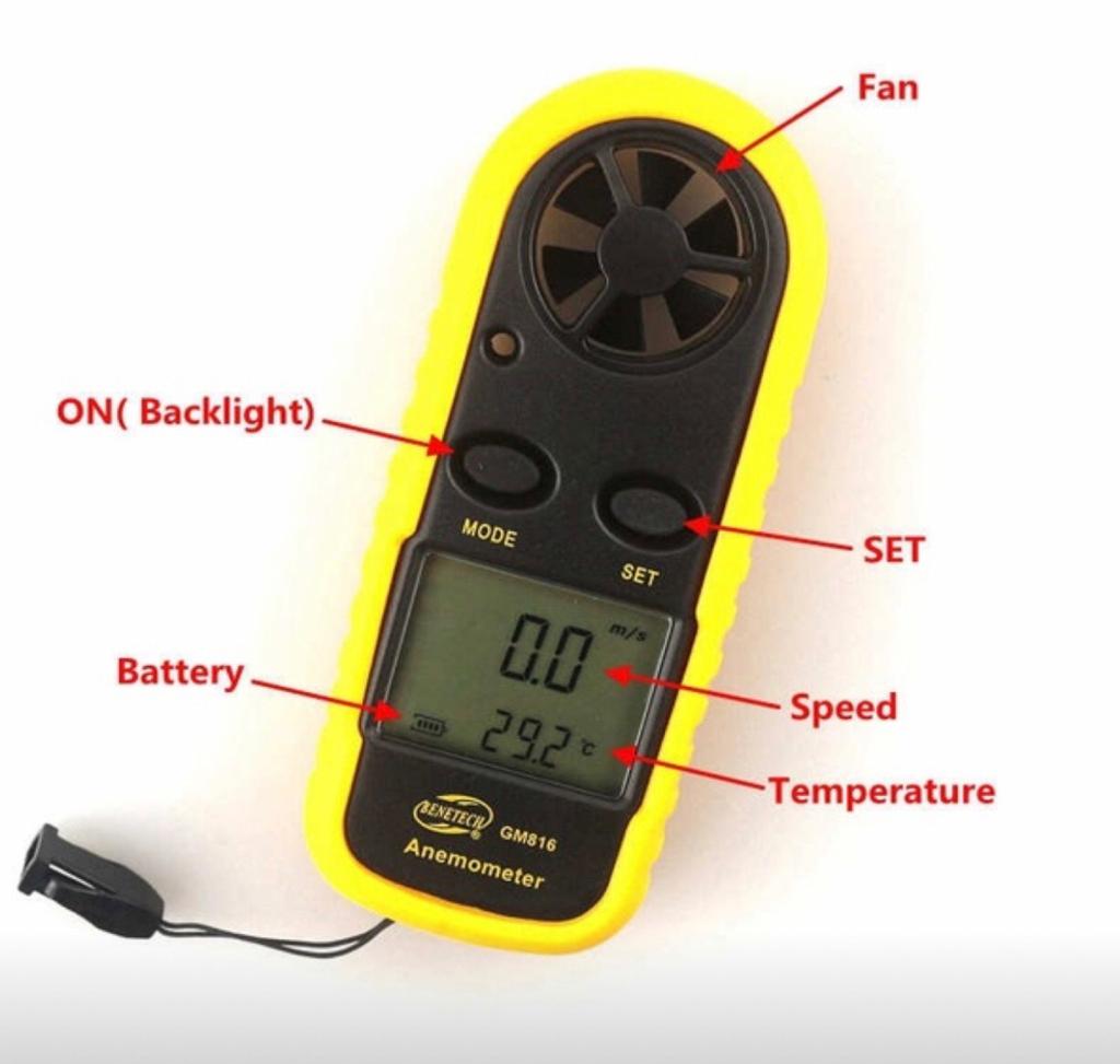 Handheld Digital Anemometer Ballooning Store